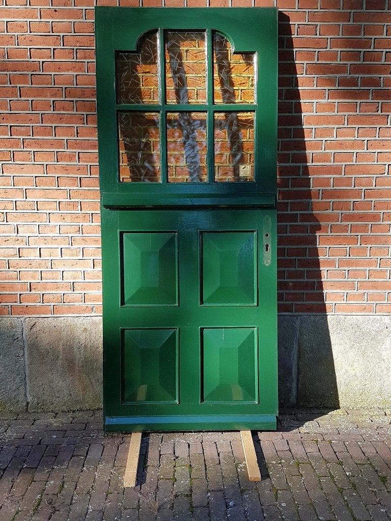Voordeur hardhout met valdorpel., Ophalen, Gebruikt, 80 tot 100 cm, Buitendeur