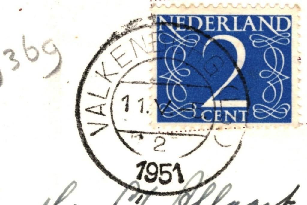 939369 Valkenburg Limburg 1951 Gelopen met postzegel, Ophalen of Verzenden, 1940 tot 1960, Gelopen, Limburg