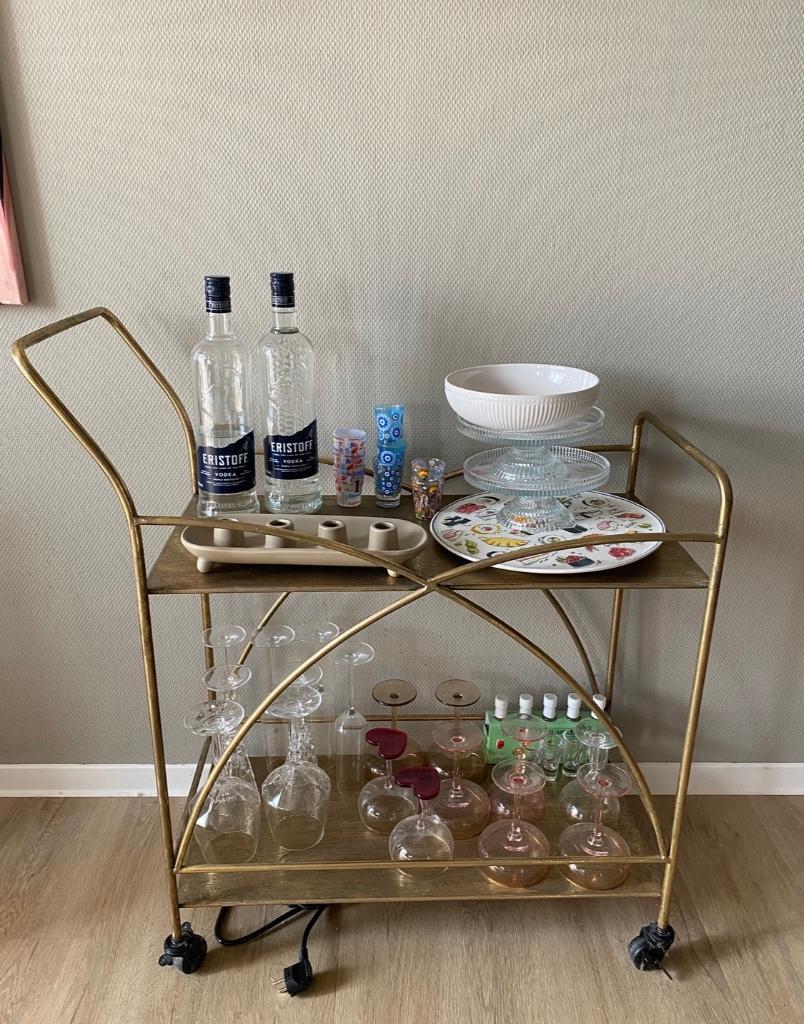 Countryfield Dranktrolley/ kar goud, Ophalen