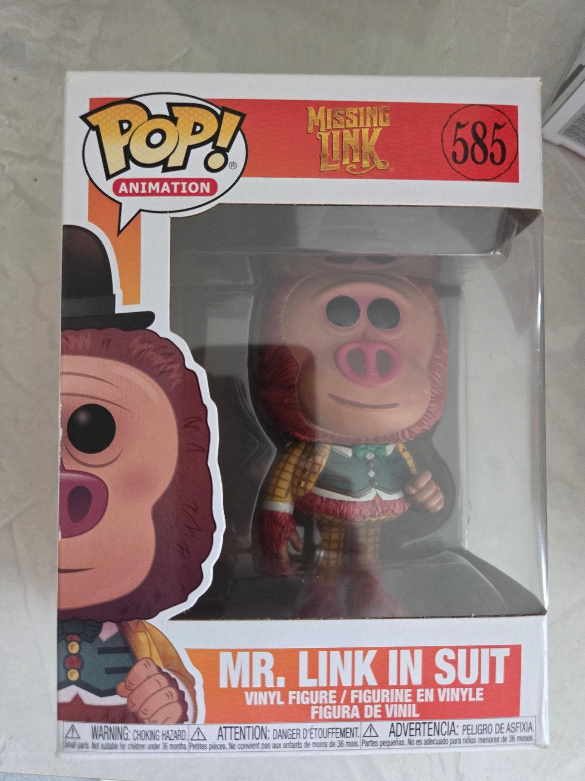 Funko Pop! Missing Link Mr. Link in Suit #585, Ophalen of Verzenden, Nieuw