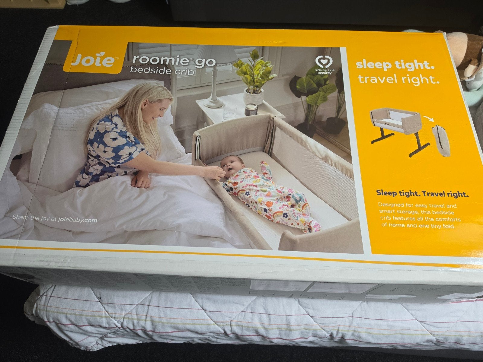 Joie Roomie Go Co-Sleeper, Ophalen of Verzenden, Zo goed als nieuw, Wieg
