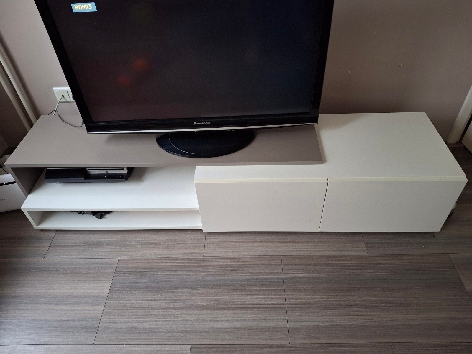 TV meubel, tv kast met 2 lades, Huis en Inrichting, Kasten | Televisiemeubels, Ophalen, Gebruikt, 150 tot 200 cm, Minder dan 100 cm