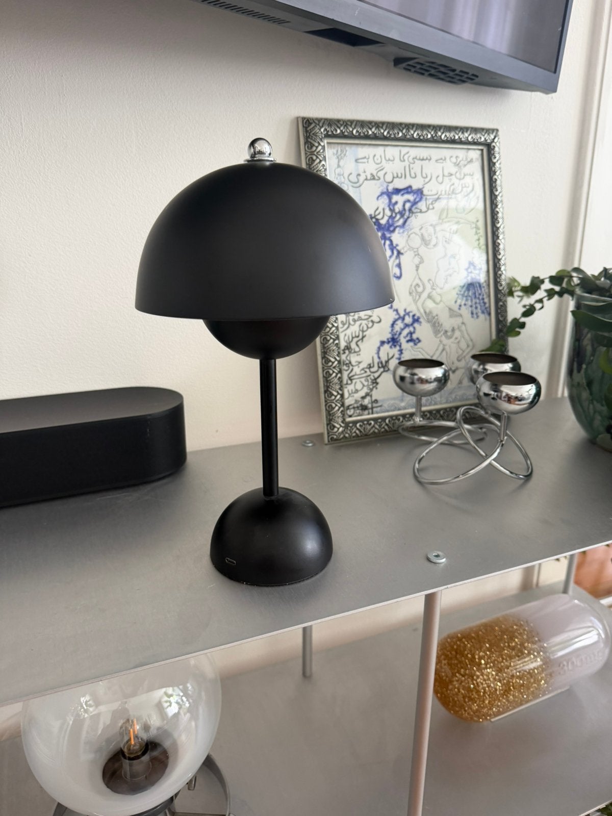 Mushroom lampje oplaadbaar met 3 standen, Ophalen of Verzenden, Zo goed als nieuw, Oplaadbaar