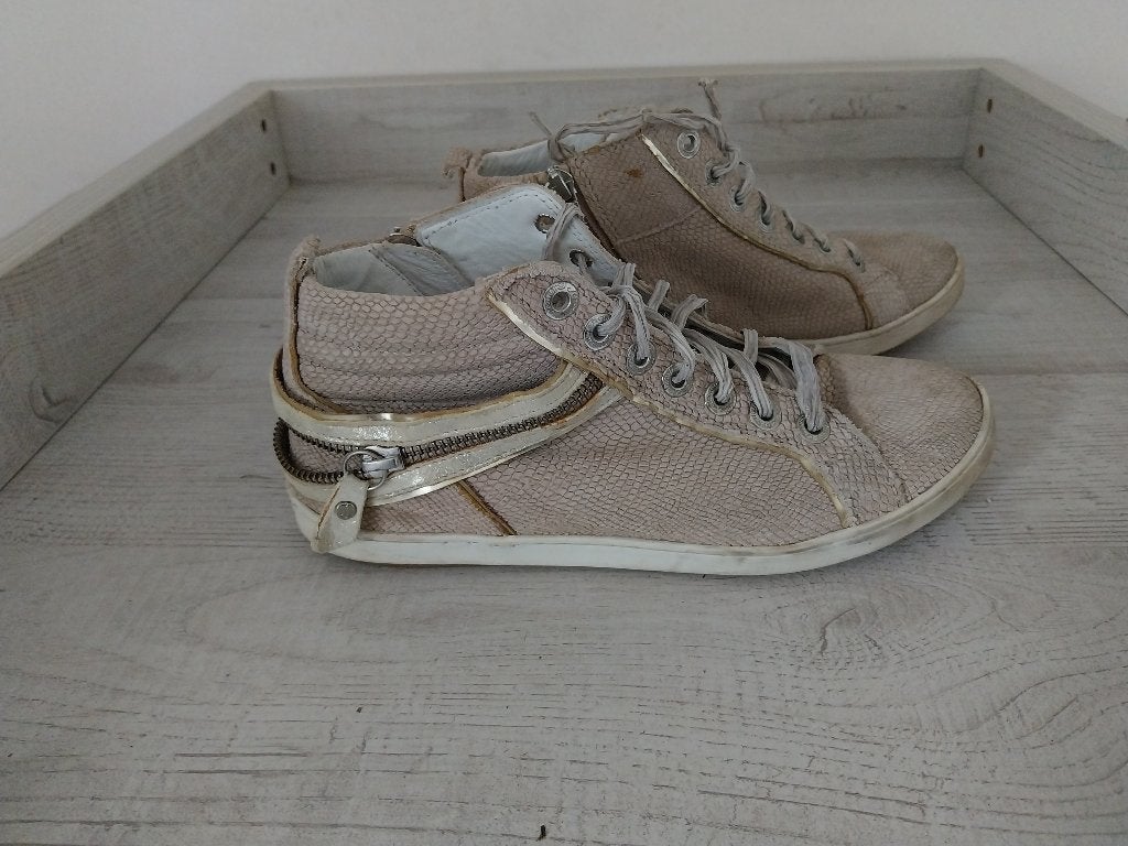 Footnotes leren dames schoenen beige maat 37, Beige, Ophalen of Verzenden, Sneakers of Gympen, Footnotes