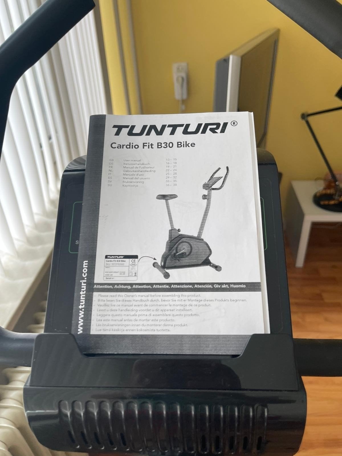 Tunturi Cardio Fit B30 Bike - Hometrainer, Ophalen, Zo goed als nieuw, Metaal, Benen