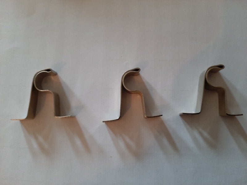 Roede montage steunen 3 stuk, Ophalen of Verzenden, Nieuw, Zilver