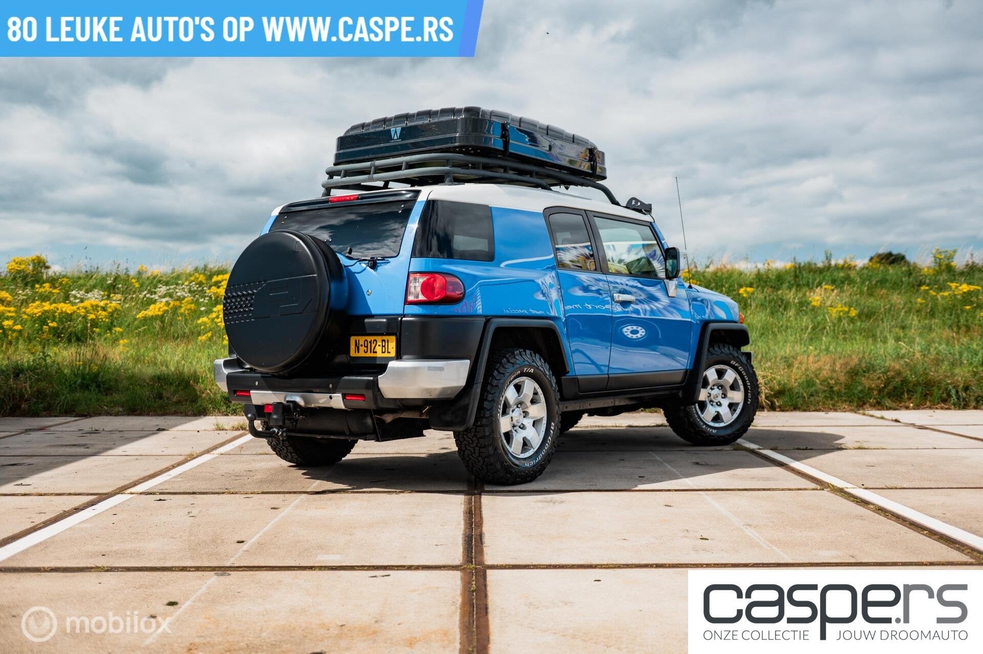 Toyota FJ Cruiser 4.0 V6 VVT-i Executive, Auto's, Gebruikt, Zwart, Blauw, 7 stoelen