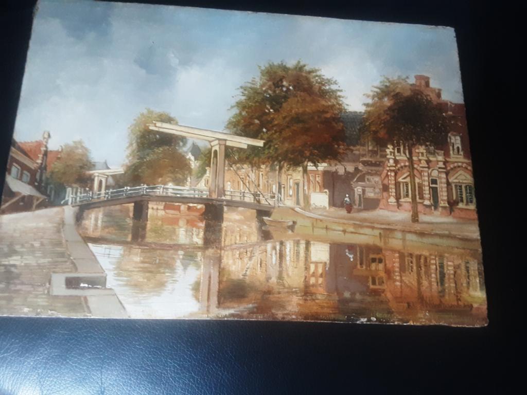 Mooi stuk van Klinkenberg op ijkenhout geschilderd rond 1880, Antiek en Kunst, Kunst | Schilderijen | Klassiek, Ophalen of Verzenden