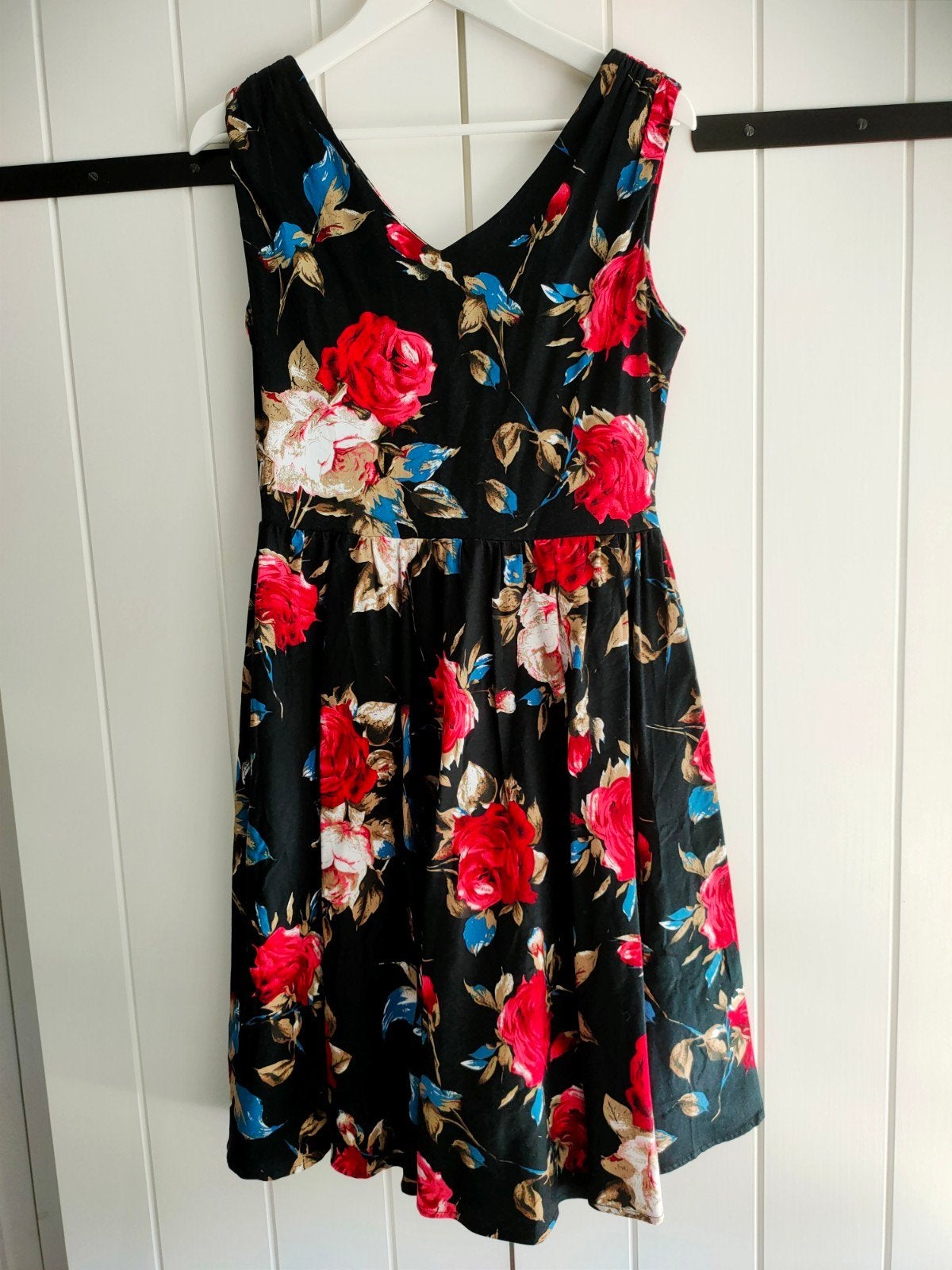 Swing dress Dolly and Dotty, maat M, Kleding | Dames, Zwart, Zo goed als nieuw, Onder de knie, Ophalen