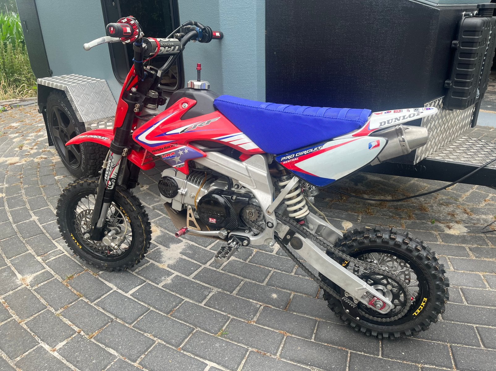 LCF 125 Pitbike Custom Workz Build – Aluminium Frame, Fietsen en Brommers, Minibikes, Midibikes en Pitbikes, Ophalen, Gebruikt