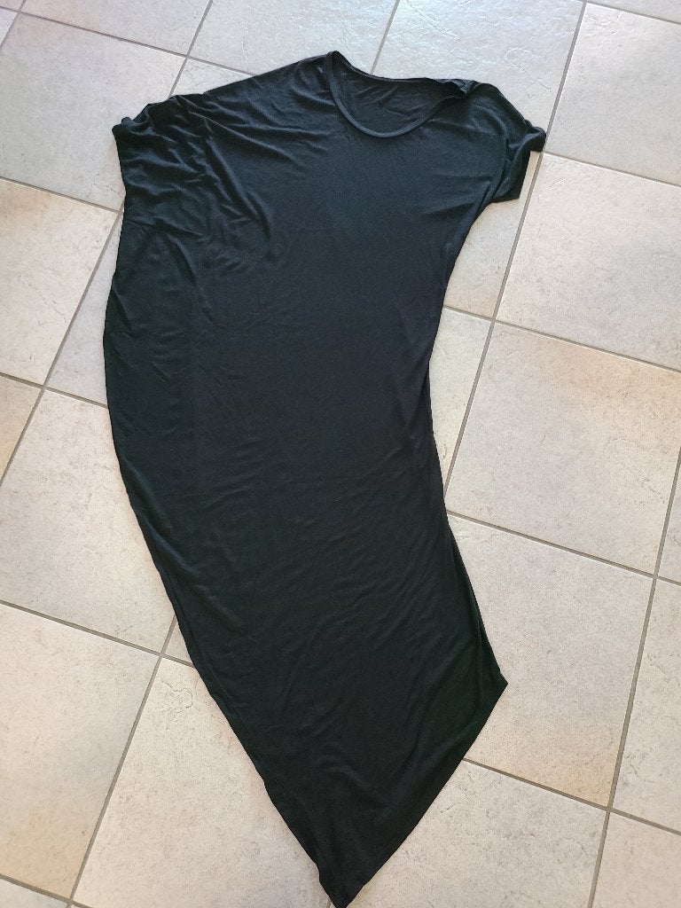 Zwart asymmetrische jurk, maat M, Maat 38/40 (M), Zwart, Nieuw, Ophalen of Verzenden