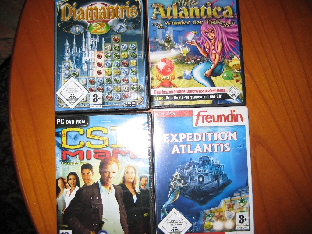 Diamantris 2, Atlantica, CSI Miami, Expedition Atlantis, Spelcomputers en Games, Games | Pc, Avontuur en Actie, 1 speler, Ophalen of Verzenden