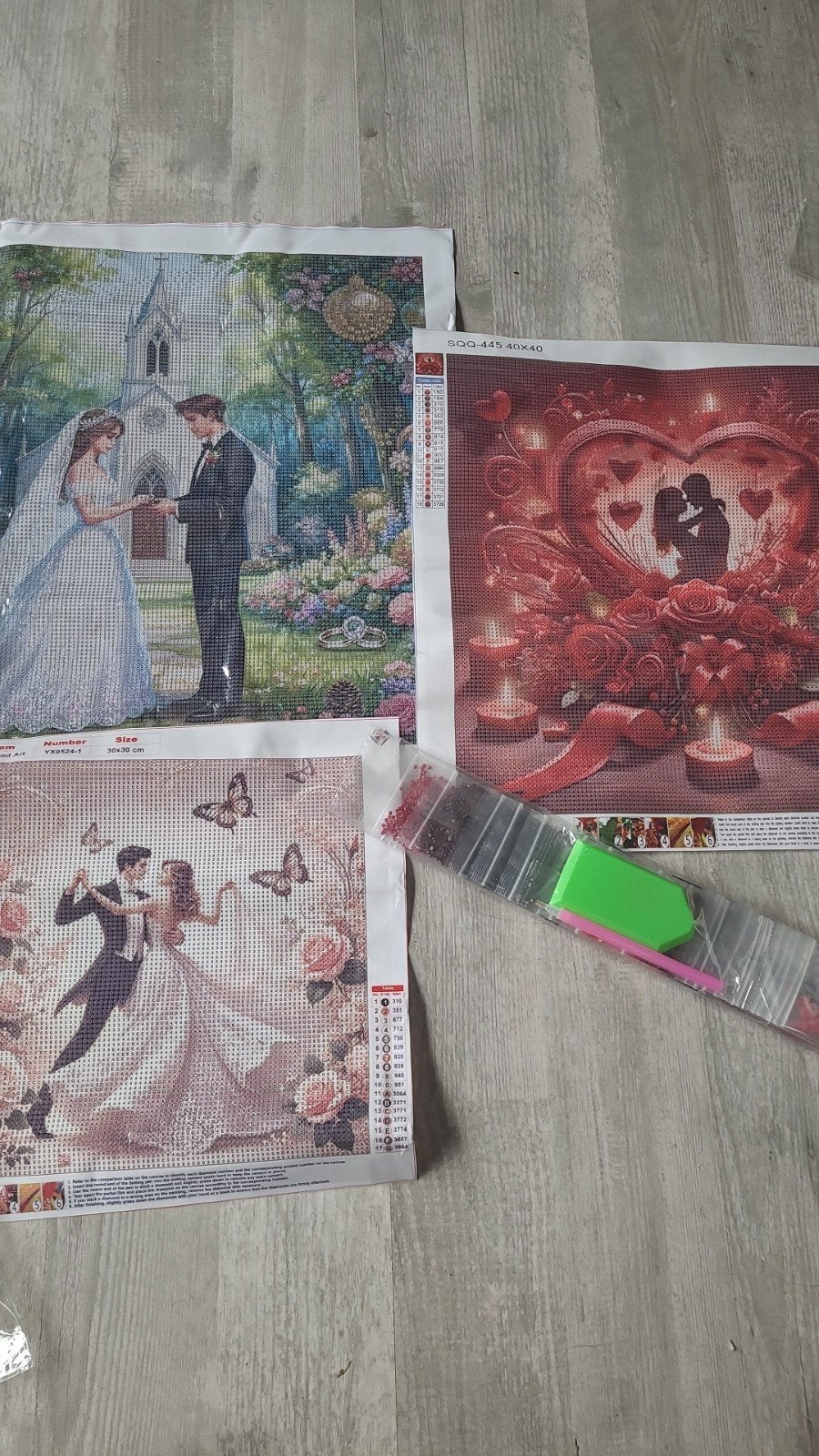 Diamond painting sets bruiloft, Verzenden, Overige thema's, Diamond painting, Nieuw