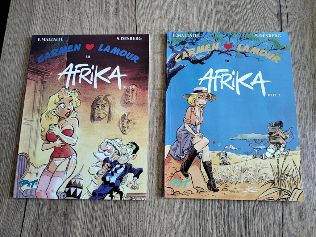 Carmen Lamour in Afrika - Deel 1 & 2 (E. Maltaite), Ophalen of Verzenden