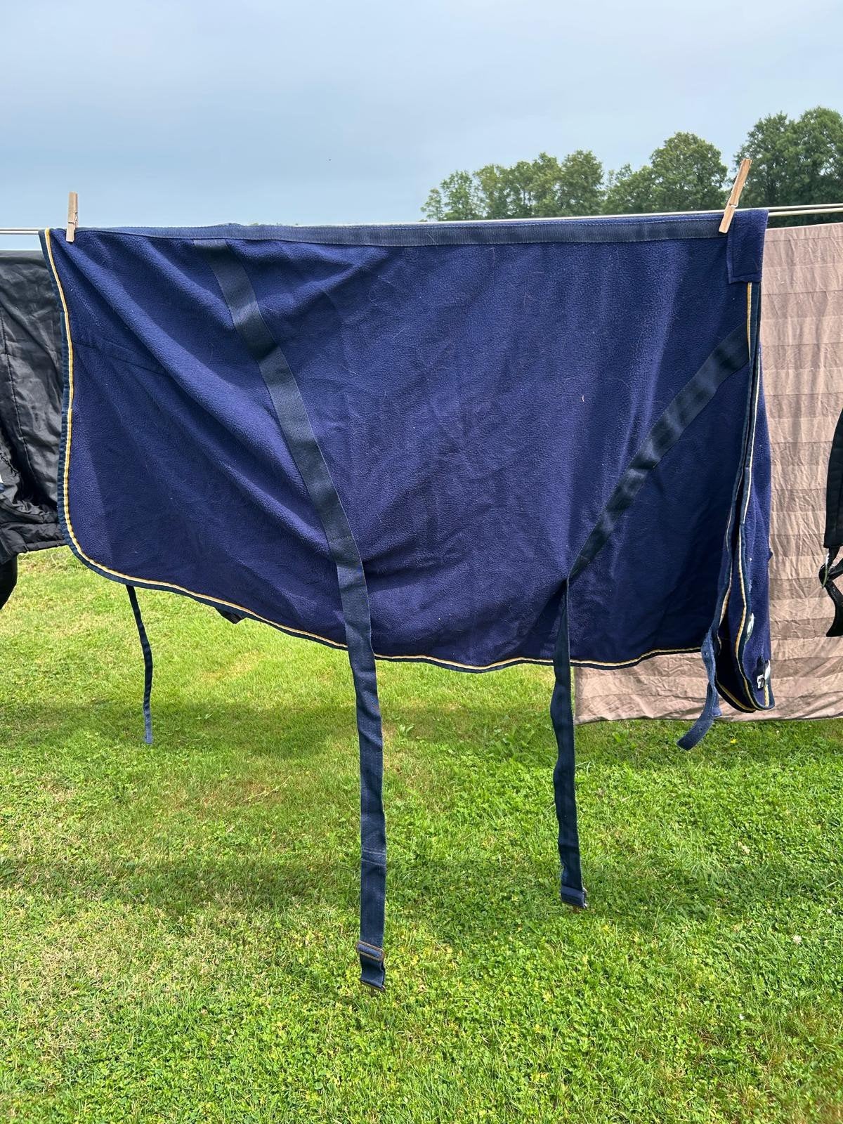 fleecedeken c pony, Zweetdeken, Pony (P), Blauw, Fleece