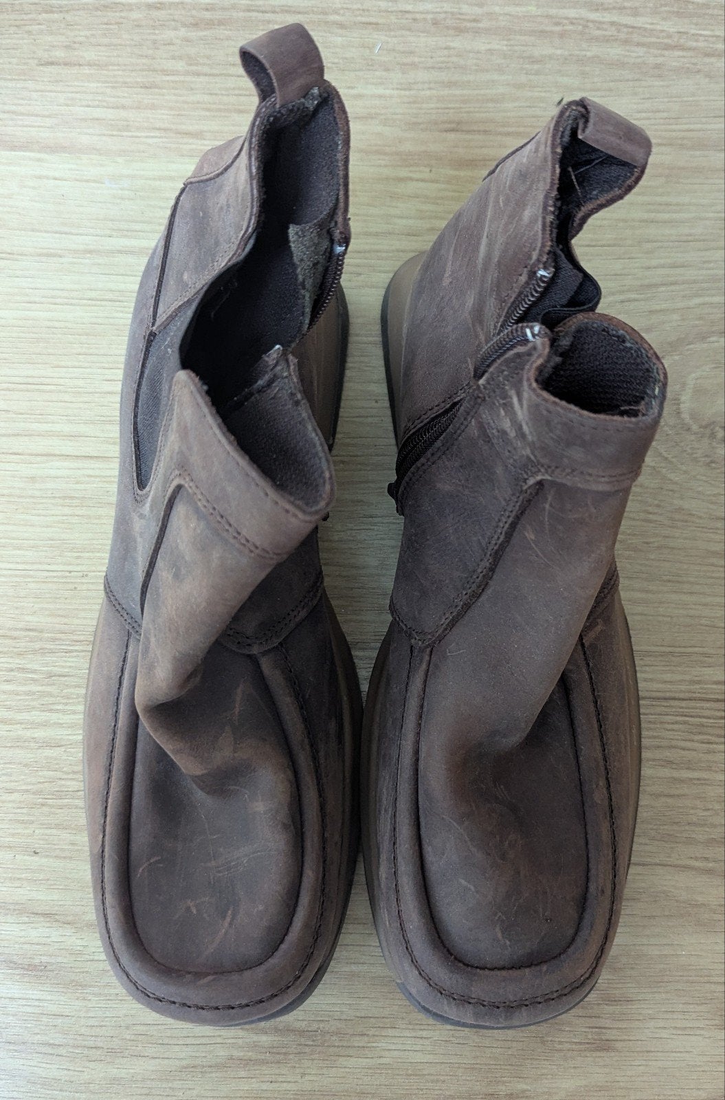 SPNX Bruine Leren Enkellaarzen Maat 40, Kleding | Dames, Bruin, Lage of Enkellaarzen, Ophalen of Verzenden, SPNX