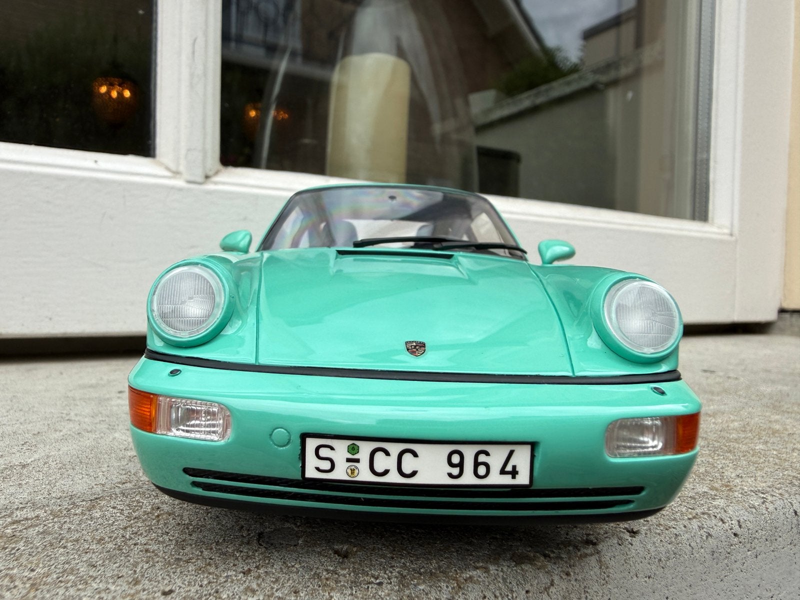 1:18 Porsche 911 964 Carrera 4 mintgroen GT Spirit GT019C, Hobby en Vrije tijd, Modelauto's | 1:18, Overige merken, Info@gts-models.com