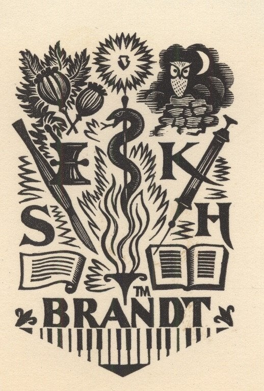 0355 Ex Libris Nederland : Thijs Mauve, 1951, Verzenden, Ex libris