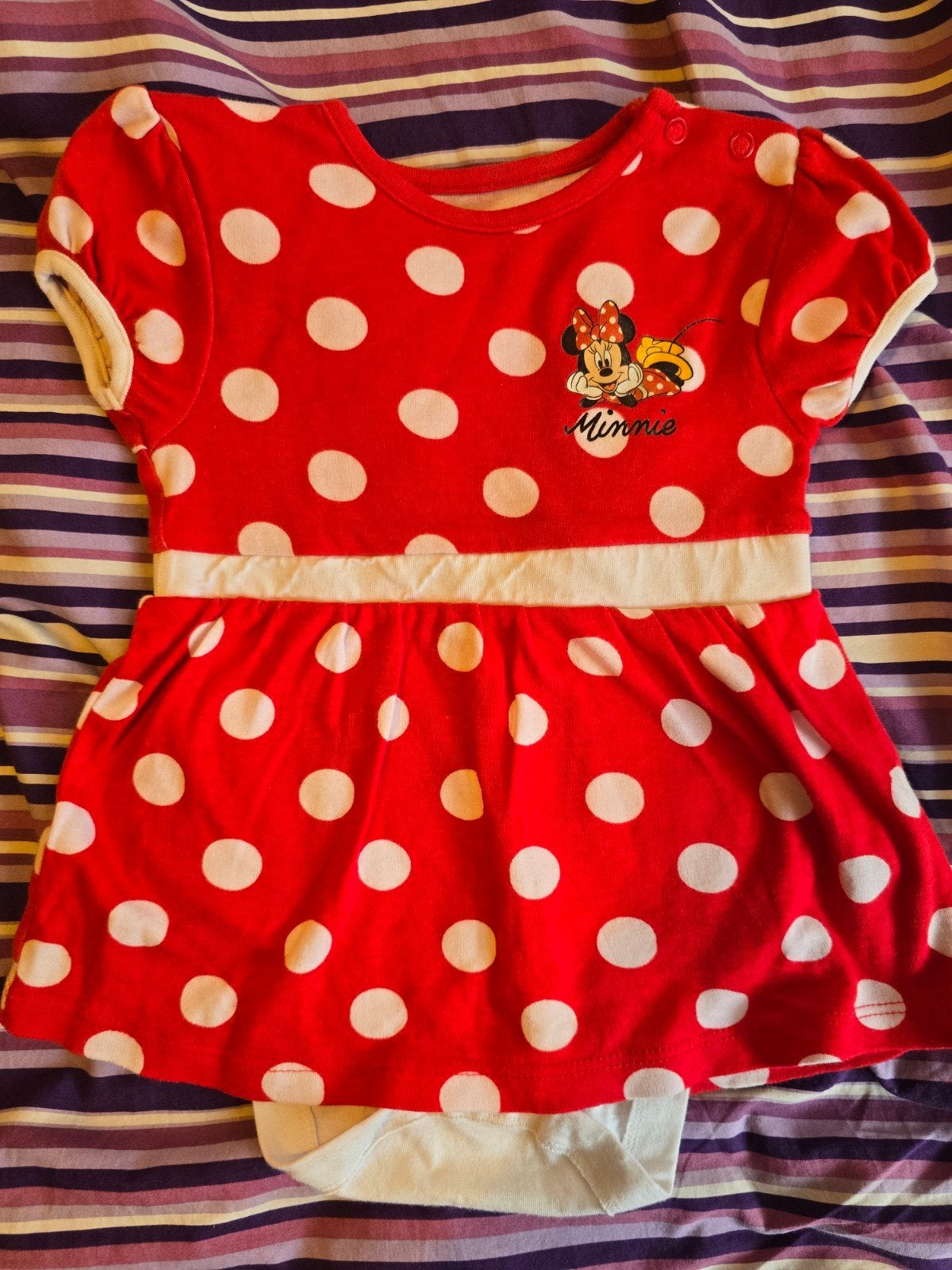 Minnie Mouse jurkje/romper - maatje 86, Gebruikt, Meisje, Jurkje of Rokje, Ophalen of Verzenden