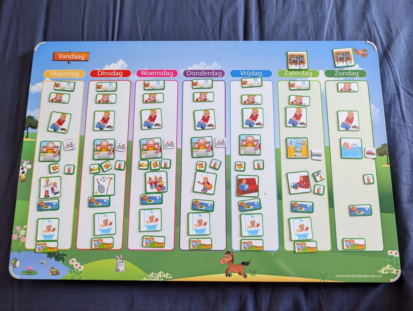 Kinder planbord, Ophalen of Verzenden, Zo goed als nieuw, Magneetbord