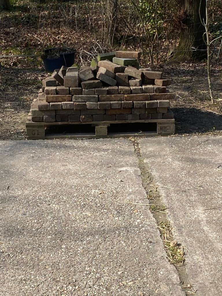 Echt oud gebakken waaltjes, Tuin en Terras, Ophalen of Verzenden, Gebruikt, Klinkers