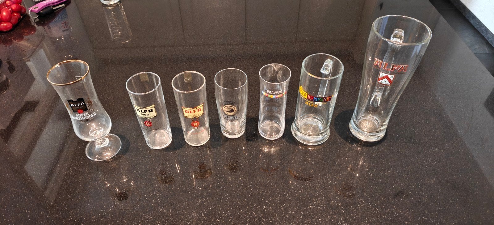 Alfa Bier Collectie - Diverse Modellen, Ophalen of Verzenden, Zo goed als nieuw, Glas