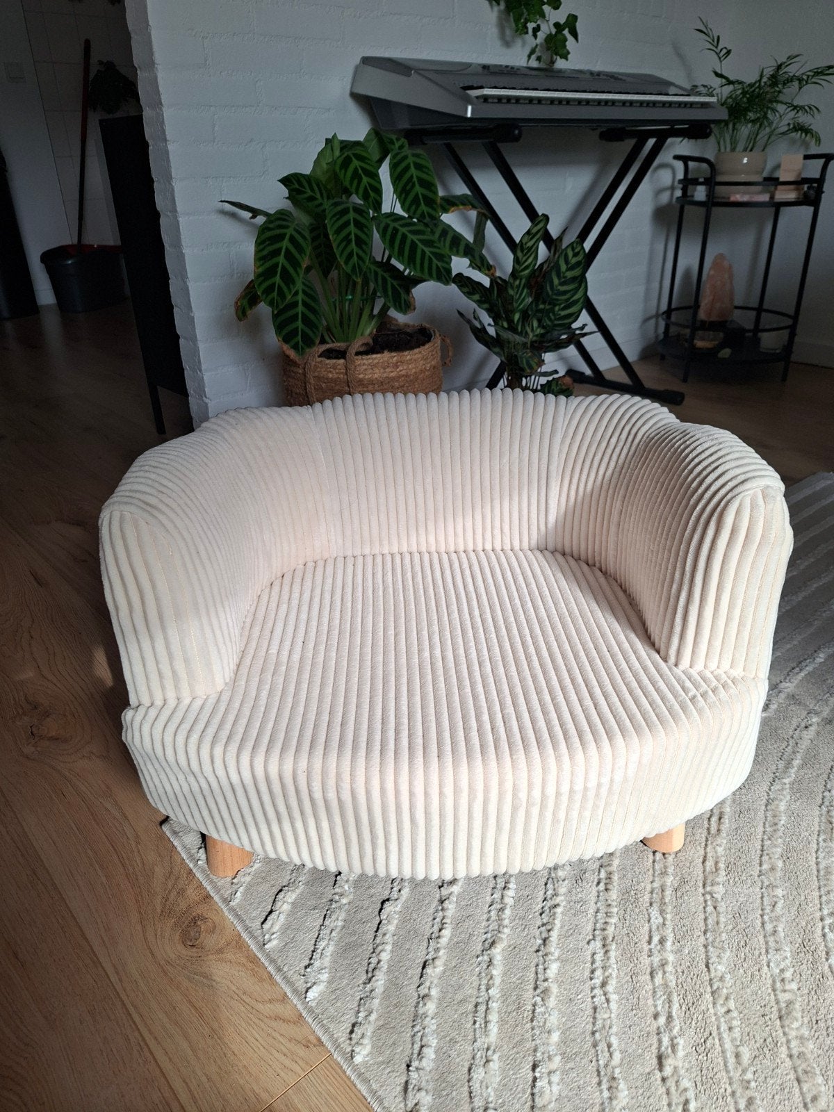 huisdierenfauteuil rib stof, Dieren en Toebehoren, Katten-accessoires, Ophalen