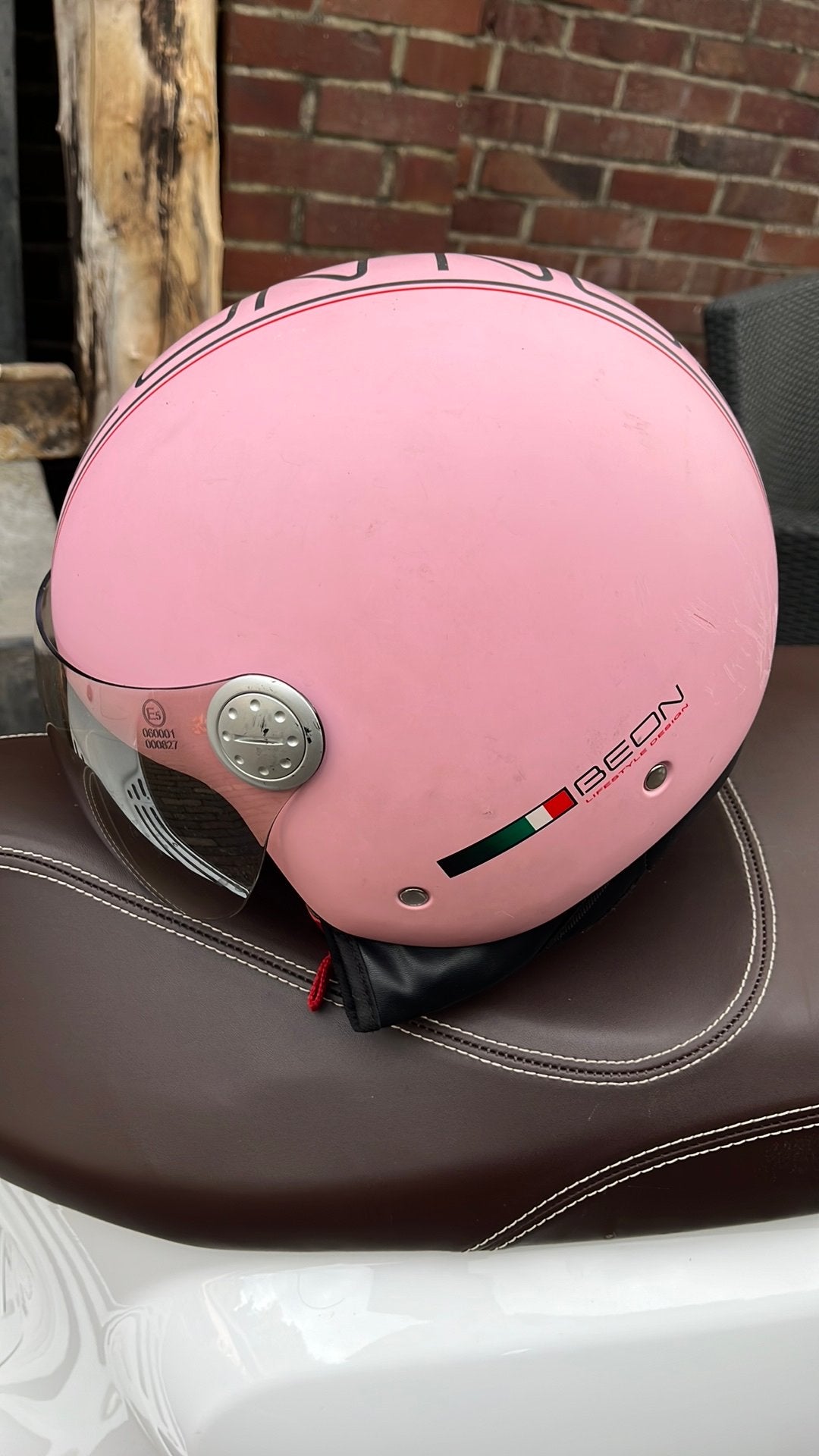 Roze helm te koop, Ophalen of Verzenden, Gebruikt, Medium