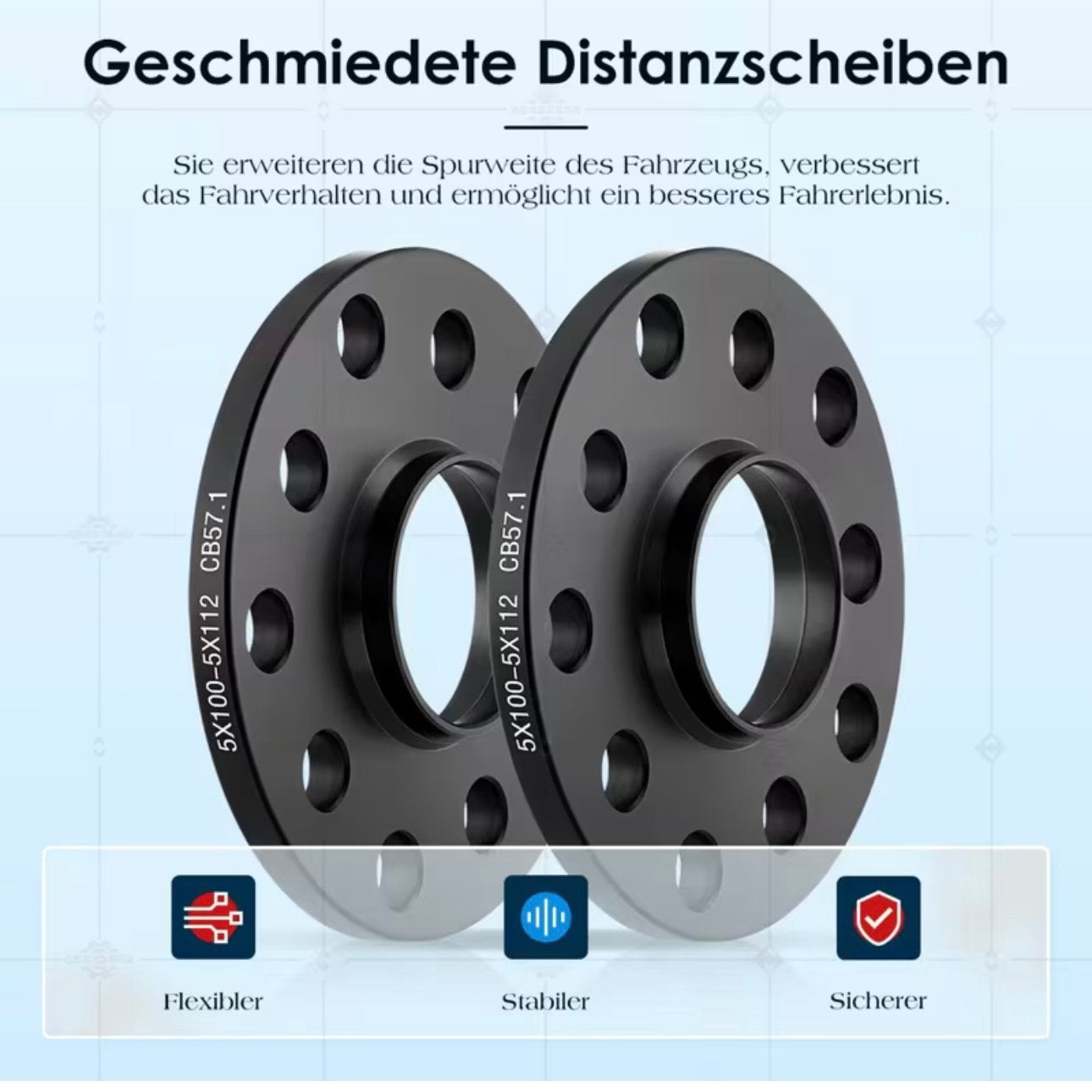 Vw 5x100 / 5x112 Wiel verbreders set van 2 nieuw, Ophalen of Verzenden
