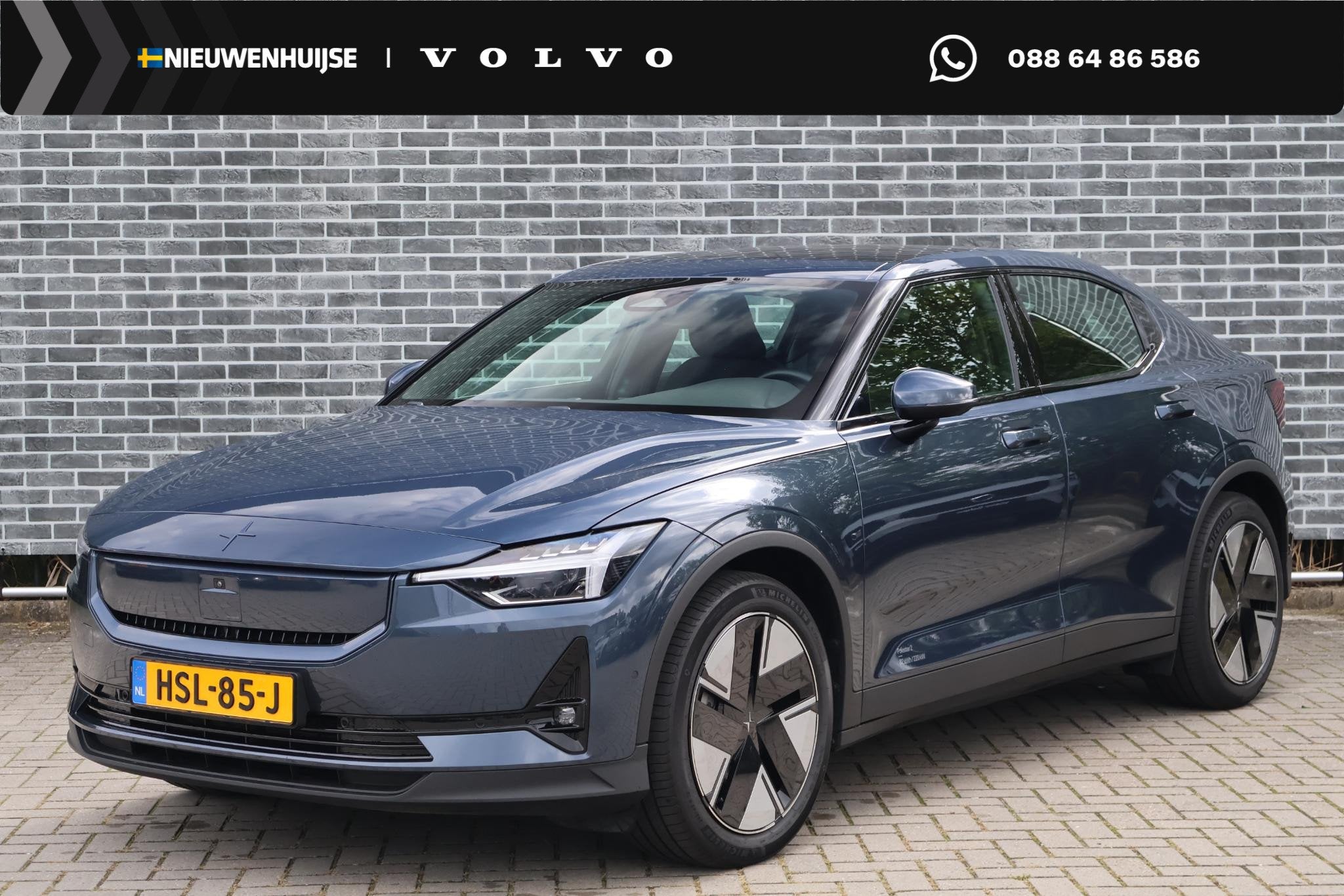 Polestar 2 Long Range Single Motor Plus 82 kWh, Auto's, Automaat, Achterwielaandrijving, 82 kWh, Blauw