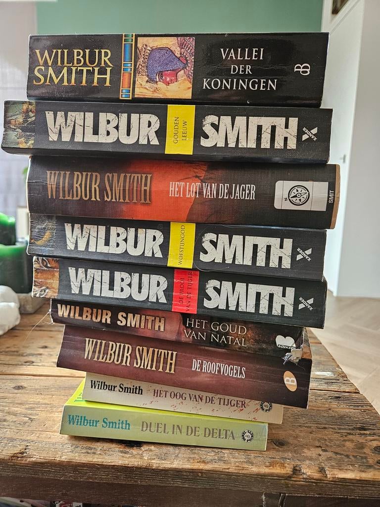 Wilbur Smith Boeken Collectie - 9 Stuks, Ophalen of Verzenden, Gelezen, Wilbur Smith, Nederland