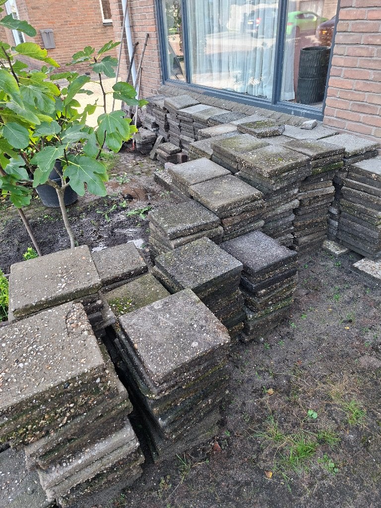 30x30 tegels, Ophalen, Gebruikt, Minder dan 5 m², Beton