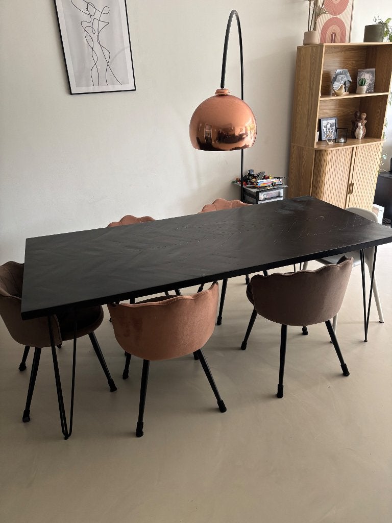 Eettafel, Huis en Inrichting, Tafels | Eettafels, Ophalen, Gebruikt, 200 cm of meer, 50 tot 100 cm