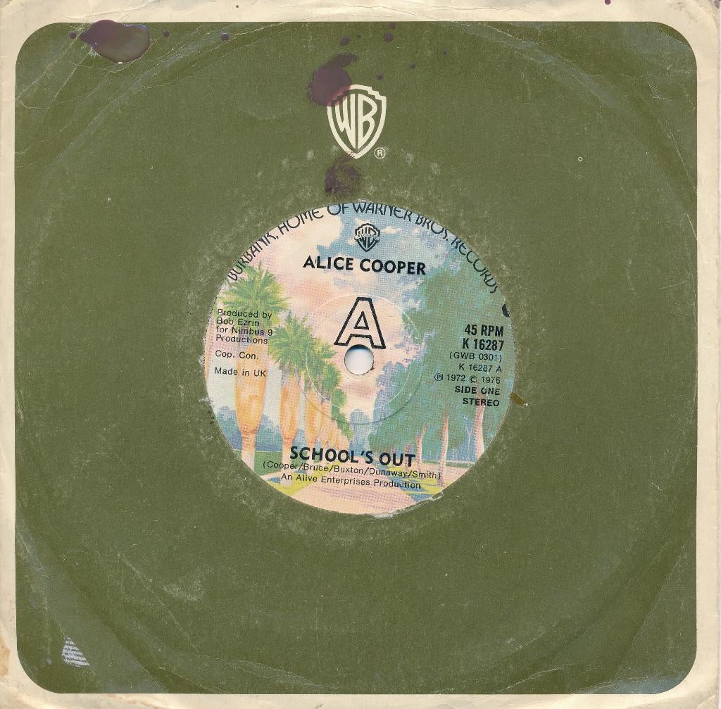 2673 Alice Cooper - School's out / Elected (1972/1976), Gebruikt, 7 inch, Single, Ophalen of Verzenden