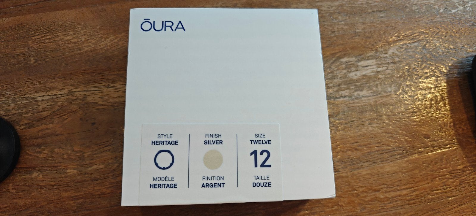 Oura Ring 3 Heritage Maat 12 - Zilver, Gebruikt, Oura, Ophalen of Verzenden, Waterdicht