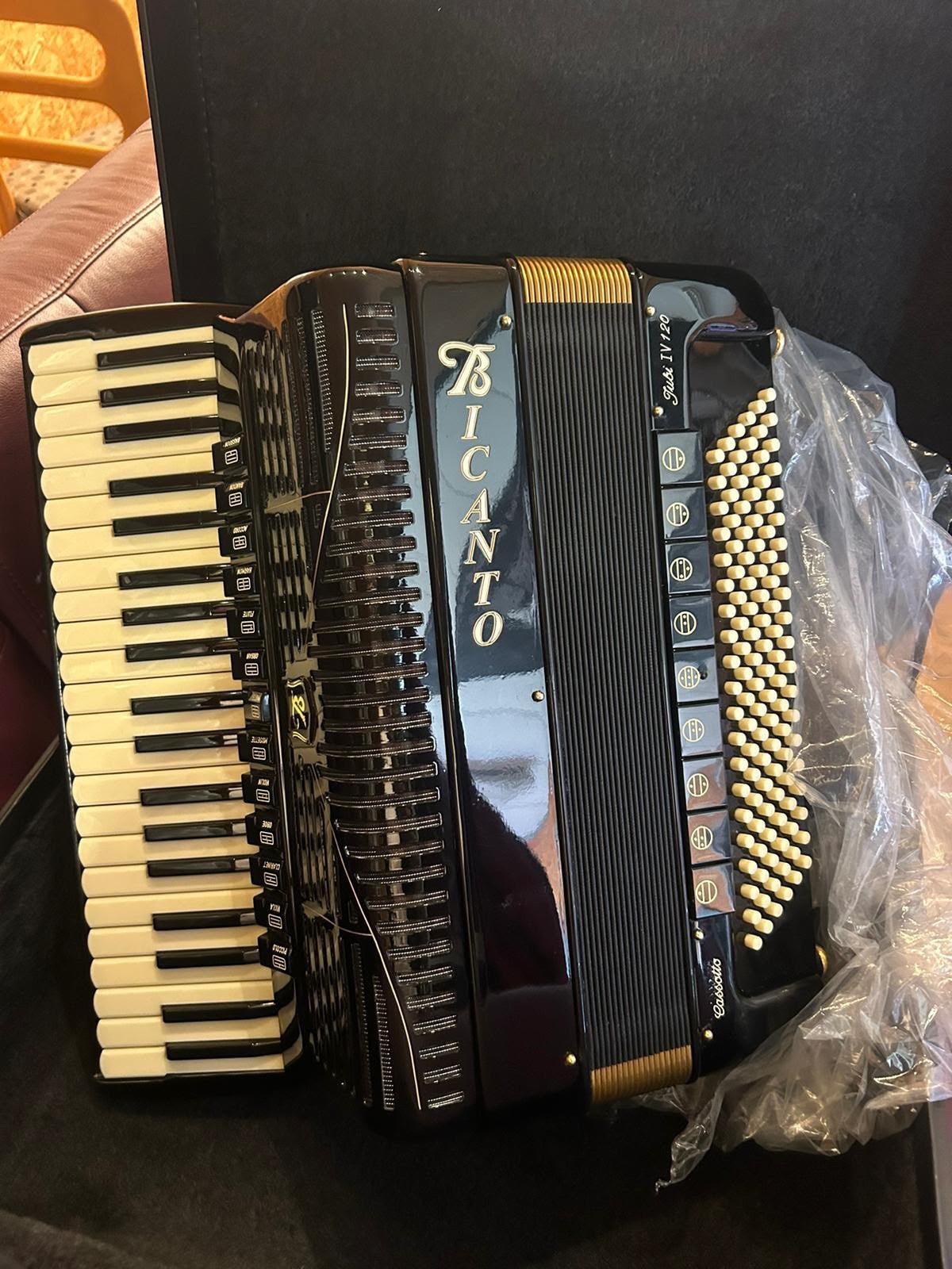 Accordeon Bicanto Cassotto (piatanesi super 4s), Muziek en Instrumenten, Accordeons, Ophalen of Verzenden, Zo goed als nieuw, 120-bas