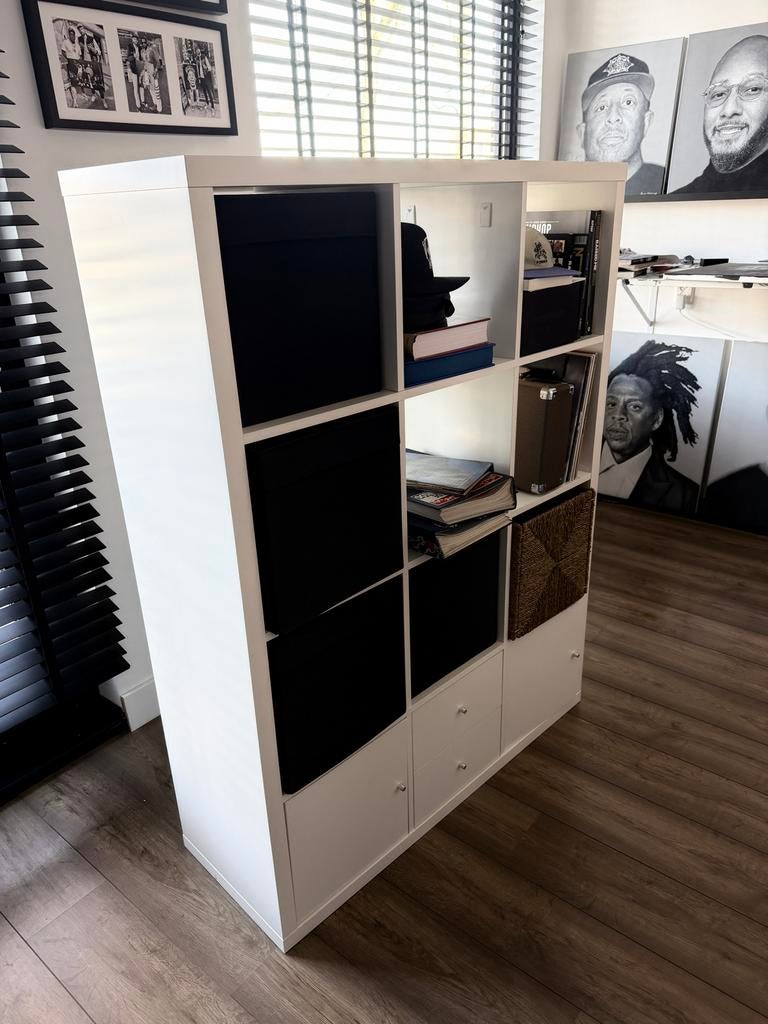 Witte IKEA Kallax Kast met 10 Vakken, Ophalen, Zo goed als nieuw