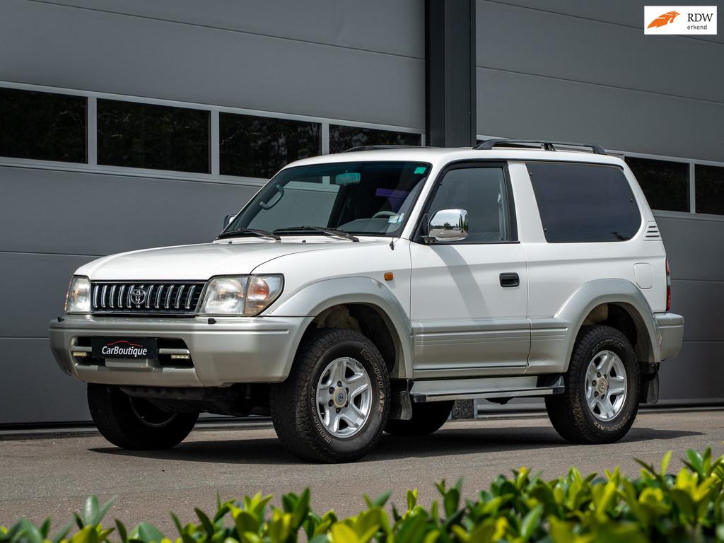 Toyota Land Cruiser 90 3.4i V6 I Automaat I Youngtimer I Tre, Auto's, Automaat, Stof, Gebruikt, Wit