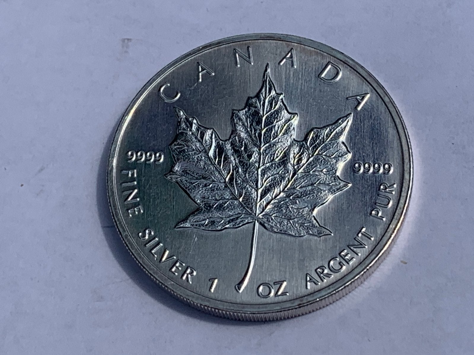 Zilveren 1 oz maple leaf 1995 ouder jaar, Ophalen of Verzenden, Zilver