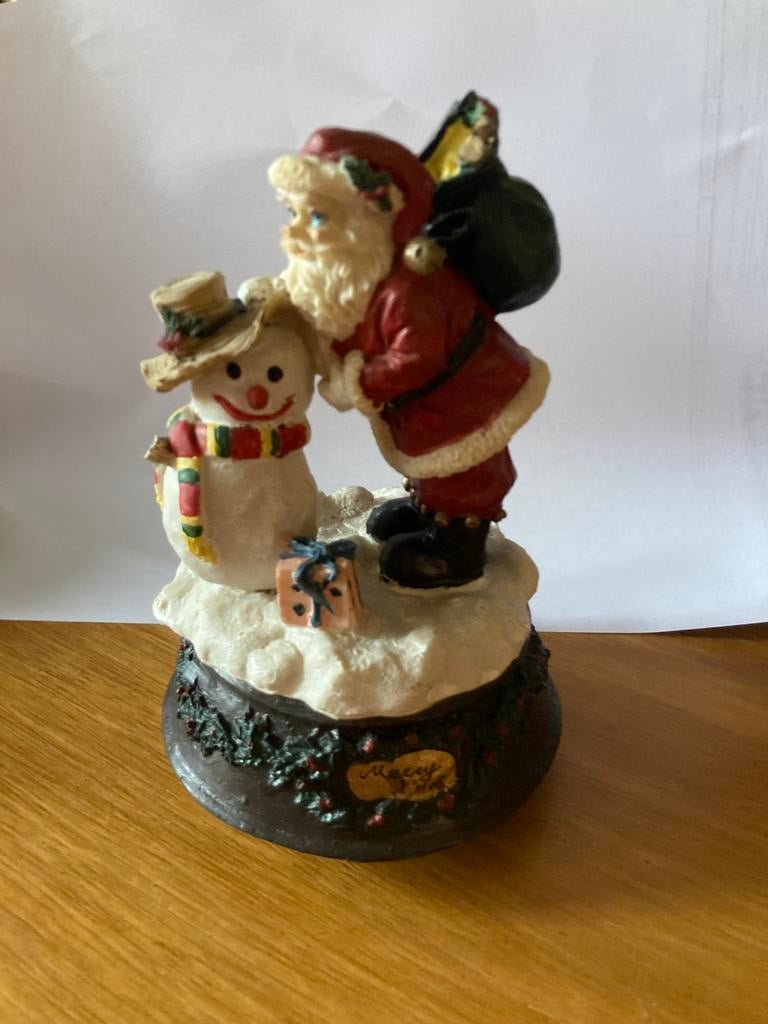Kerstman muziekdoosje, Ophalen of Verzenden