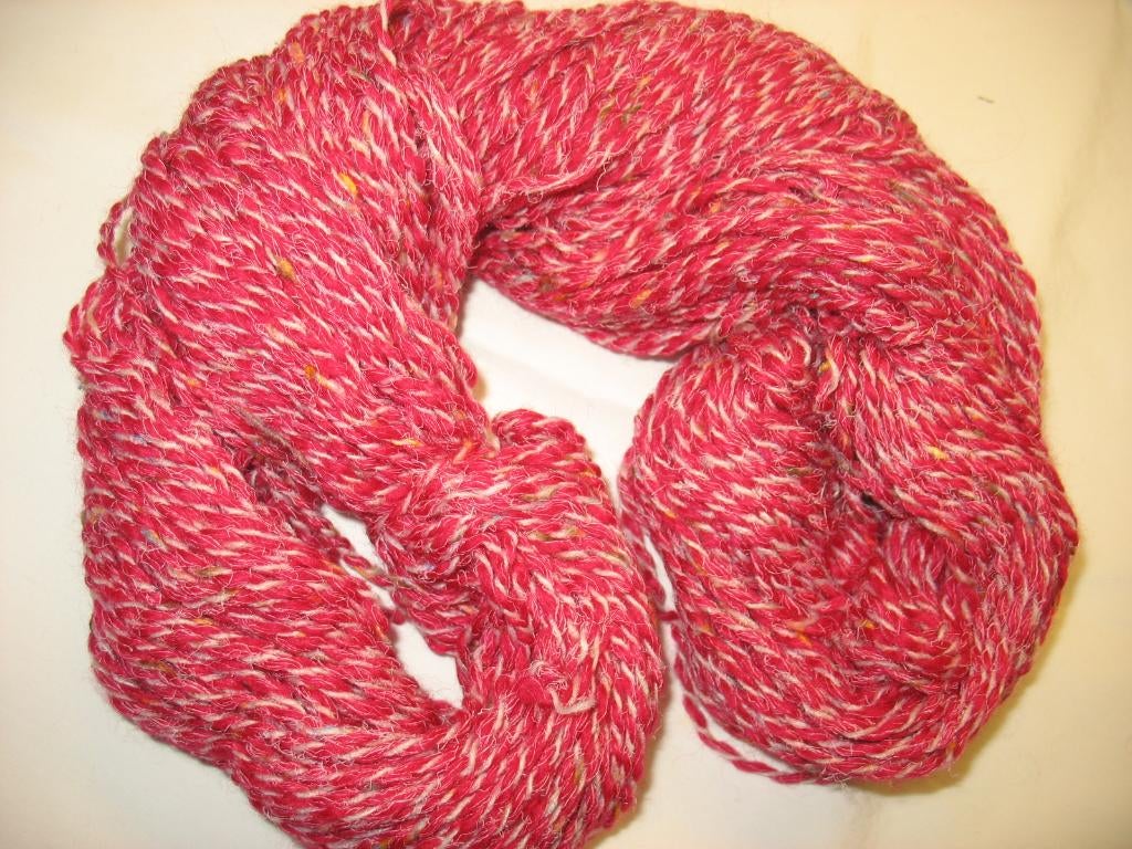 Breien en Haken Breiwol Roze/Wit met Gekleurde Dotjes 9 x, Hobby en Vrije tijd, Breien en Haken, Ophalen, Nieuw, Breien of Haken