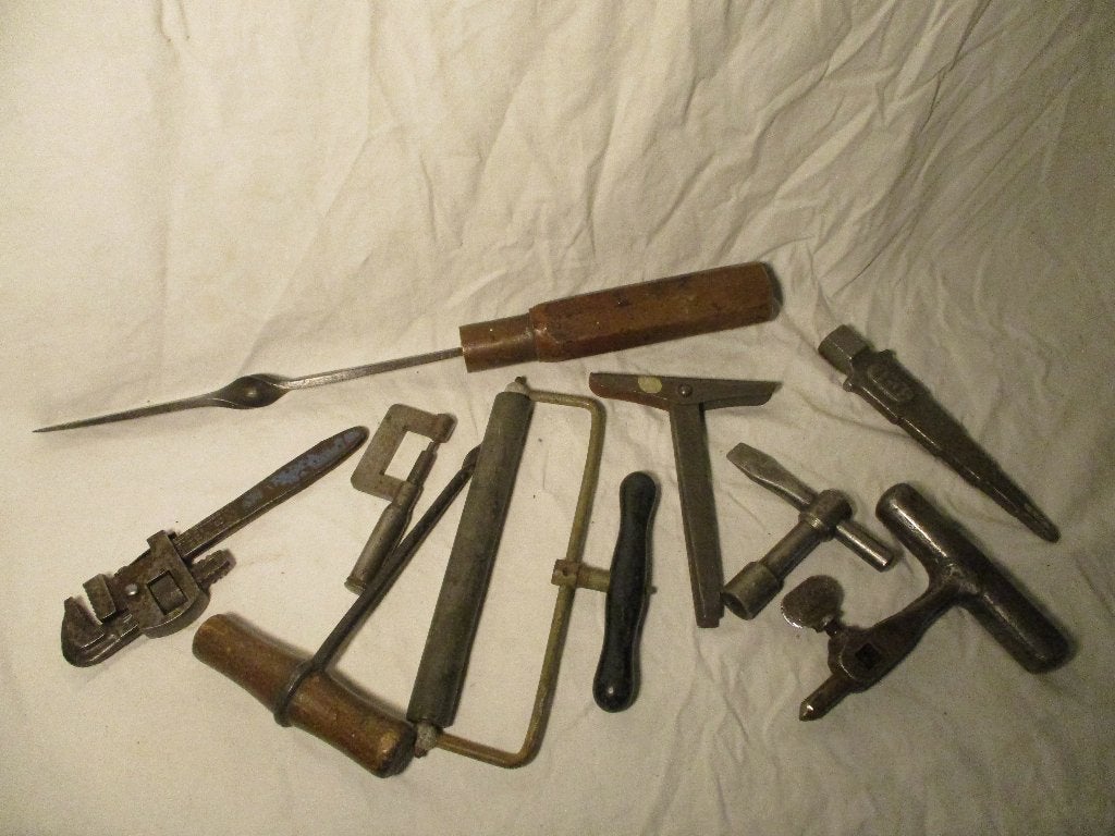 een set antiek gereedschappen, Antiek en Kunst, Antiek | Gereedschap en Instrumenten, Ophalen of Verzenden