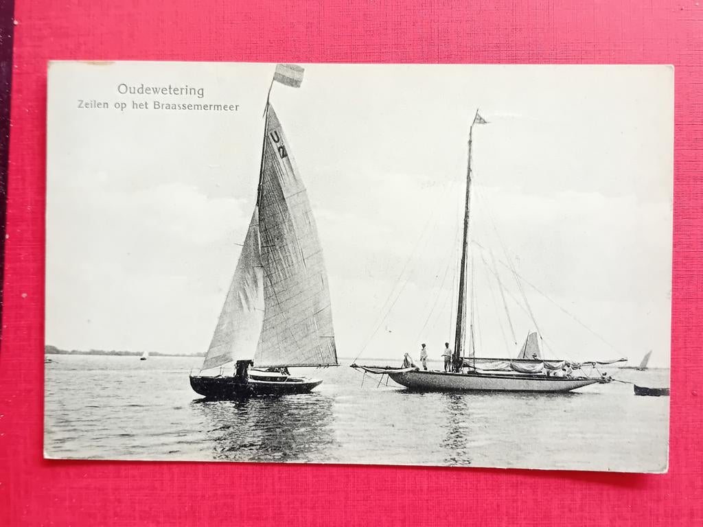 Ansichtkaart Oudewetering, Ophalen of Verzenden, 1920 tot 1940