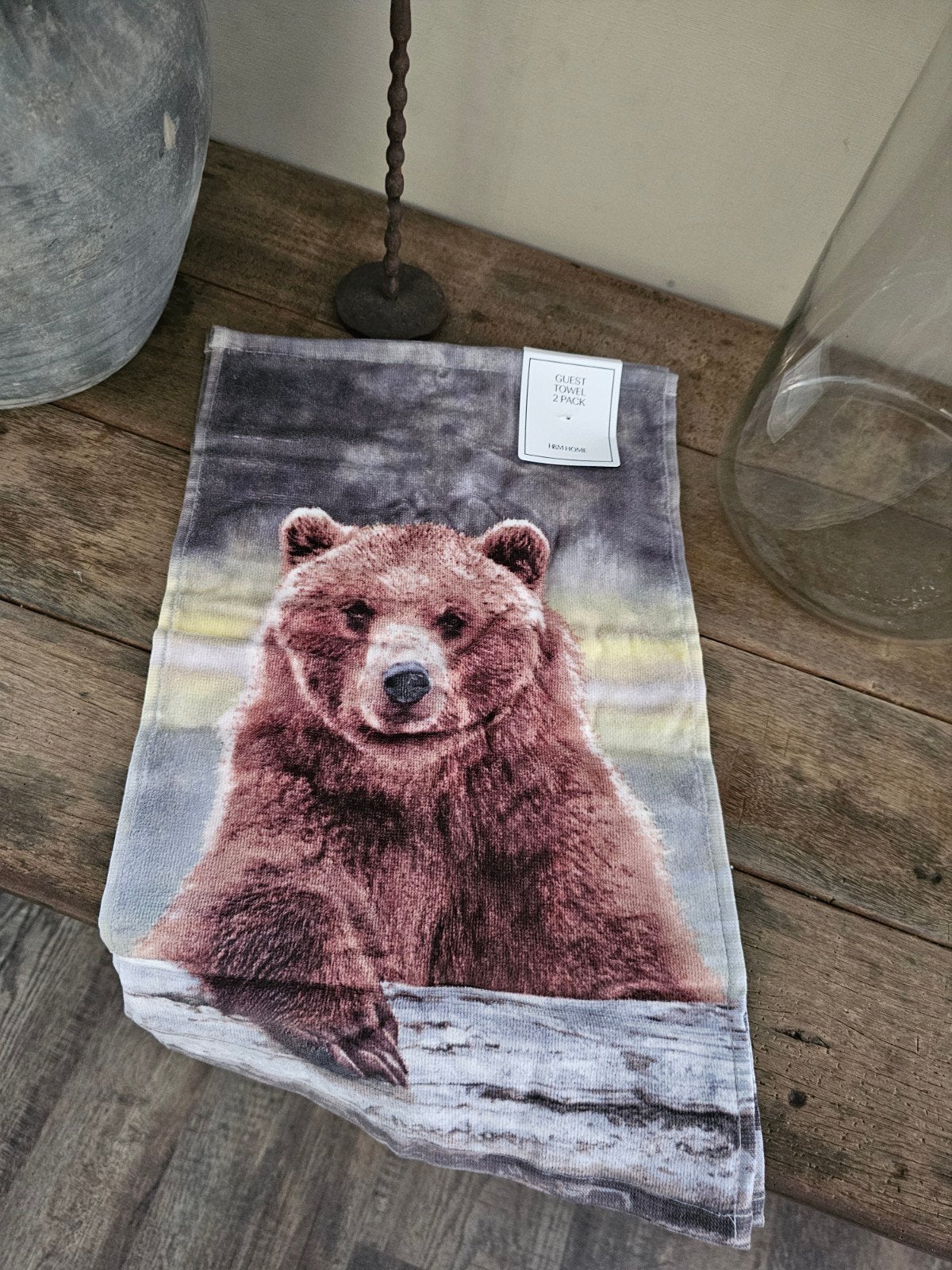 Gastendoekje met berenprint - 2 stuks, Ophalen, Nieuw, Meerkleurig, Gastendoekje