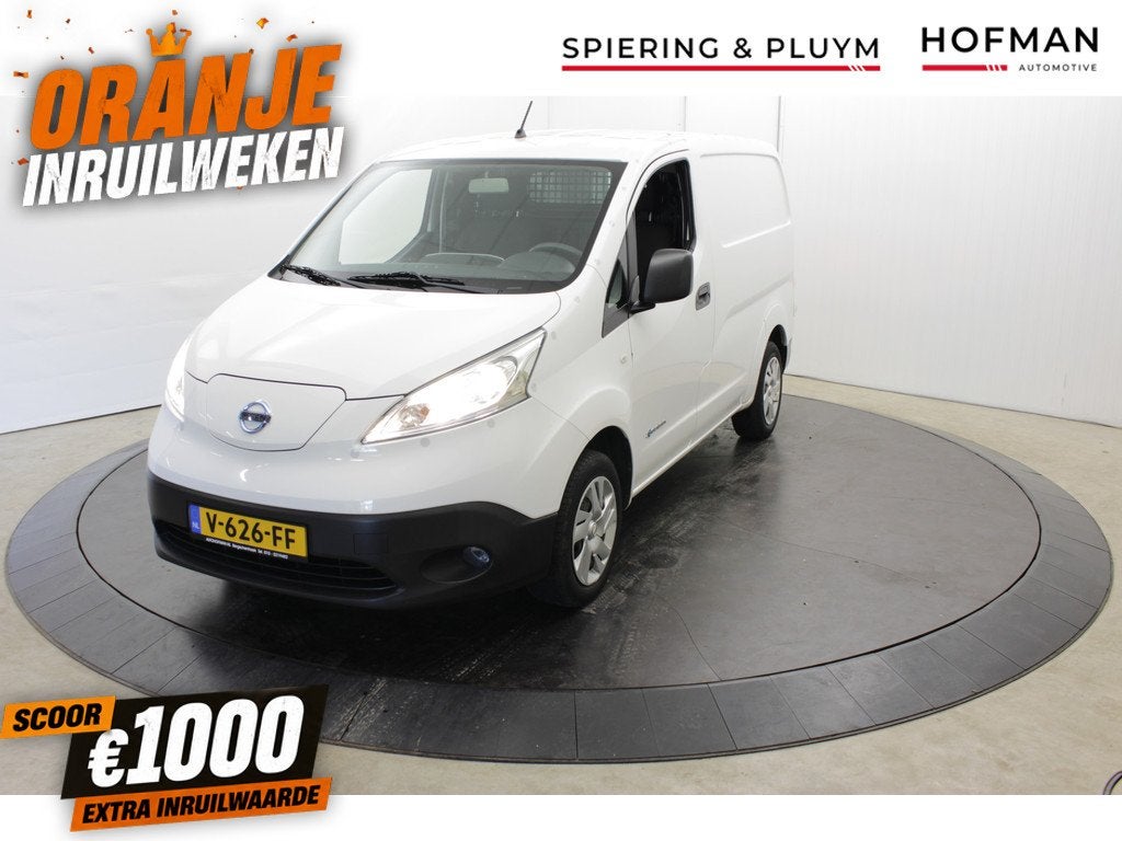Nissan E-NV200 Optima koop accu Multi-stuur Clima Cruise, Auto's, Bestelauto's, Gebruikt, Wit, Origineel Nederlands, 2 stoelen