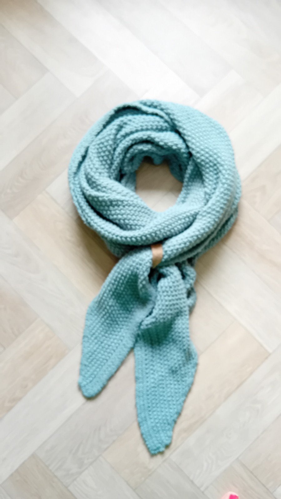Knit Factory sjaal blauw/groen, Knit Factory, Ophalen of Verzenden, Zo goed als nieuw, Sjaal