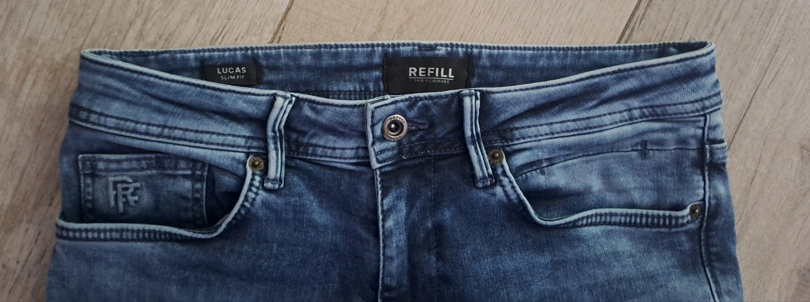 Refill Spijkerbroek/ Lukas Slim Fit 30-32, Ophalen of Verzenden, Zo goed als nieuw, Blauw, W32 (confectie 46) of kleiner