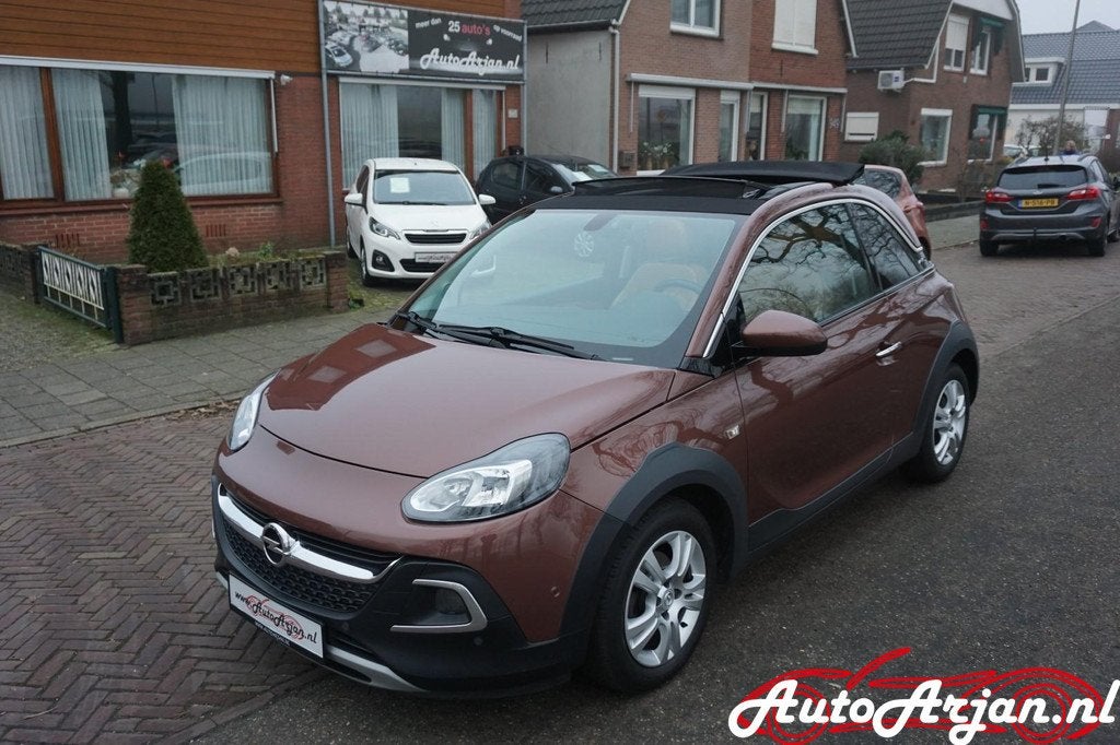 Opel ADAM 1.0 Turbo Rocks Favourite Leer, Cabrio, Garantie!, Voorwielaandrijving, ADAM, Gebruikt, 1041 kg
