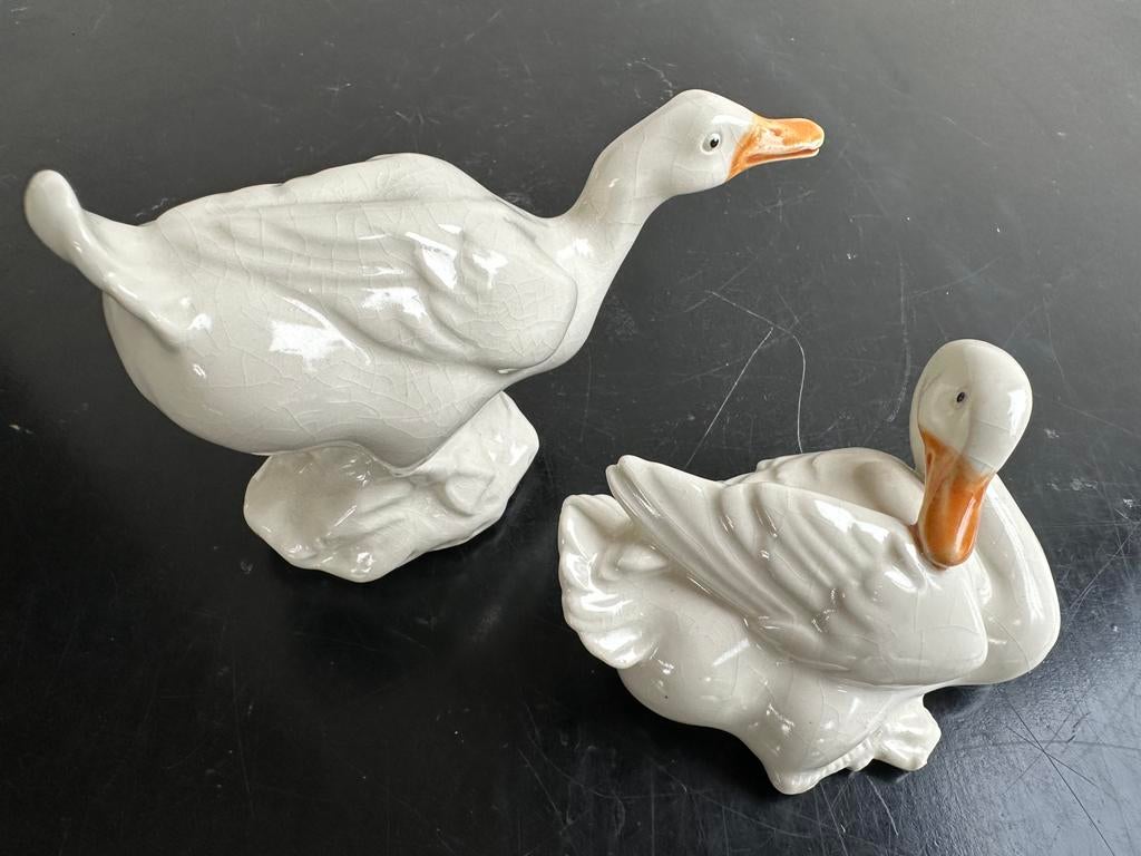 Chinees porselein Eend beeldjes 1 koop, Ophalen of Verzenden, Gebruikt, Dier