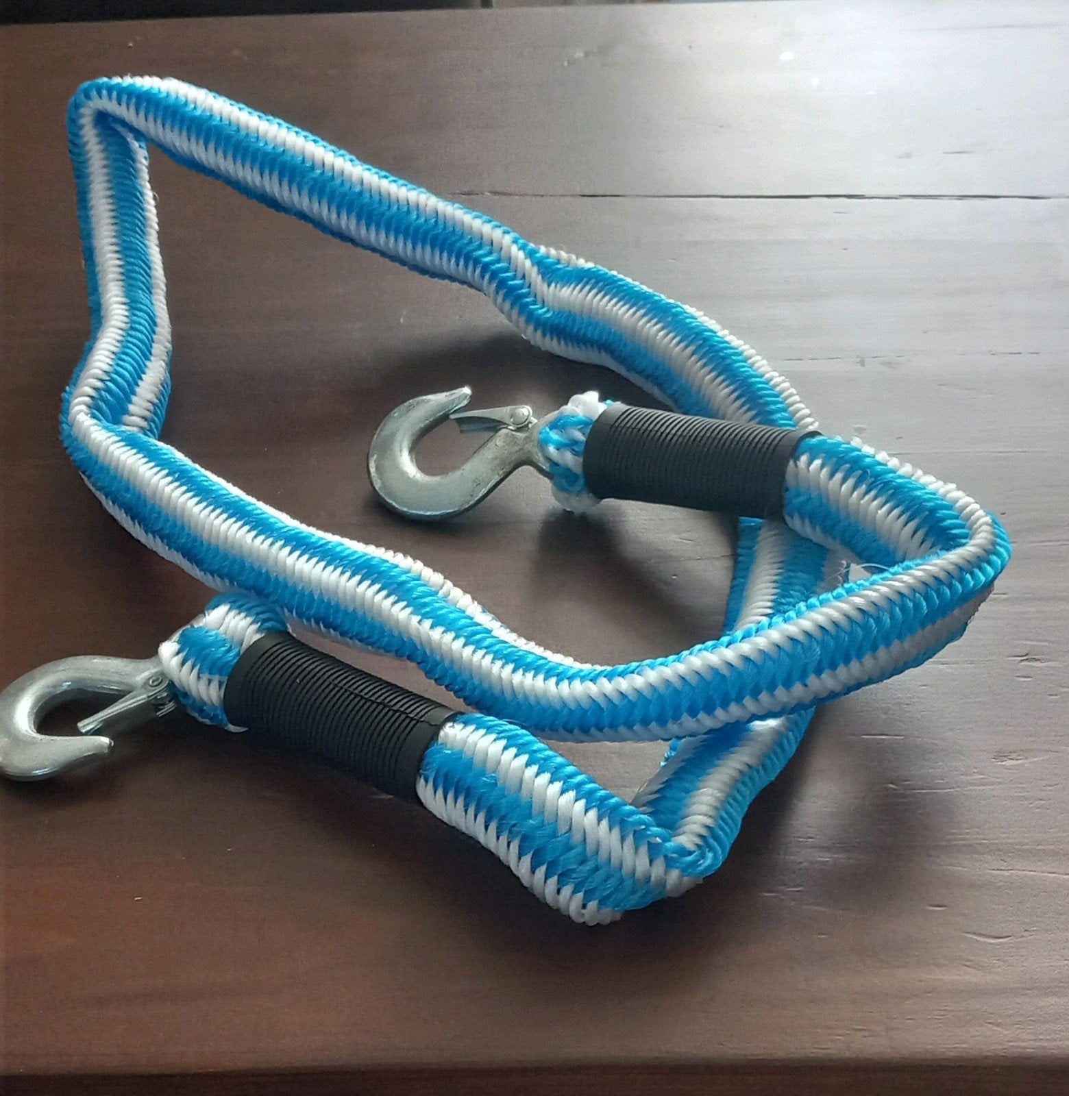 Sterke sleepkabel met haken - Blauw/Wit, Ophalen of Verzenden